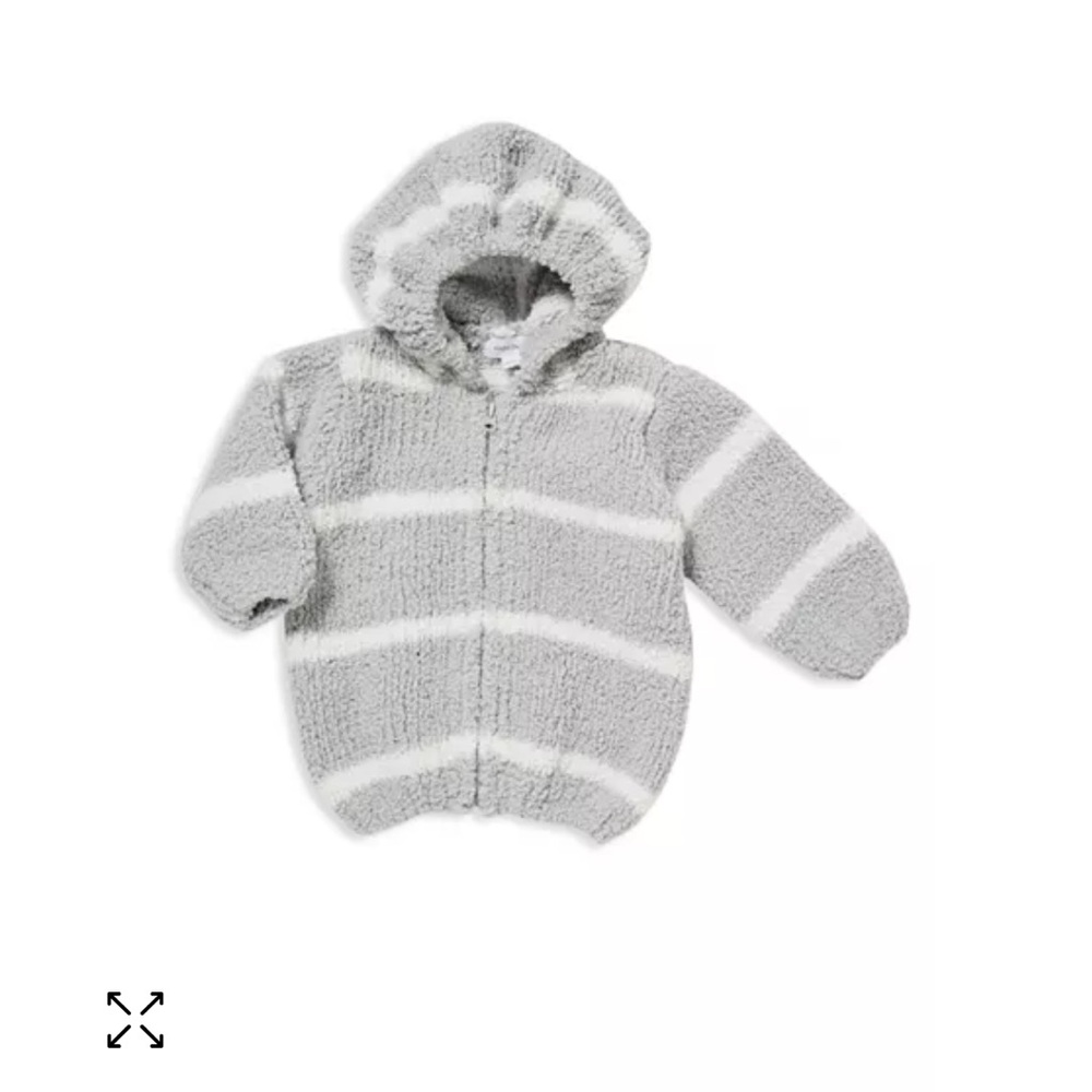 Angel Dear Blue and White Striped Sweater with Hood